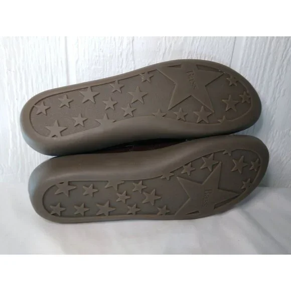 GH Bass Gallop Womens 10 M Cocoa Brown Patent Comfort Flats Elastic Band NEW - Picture 9 of 12